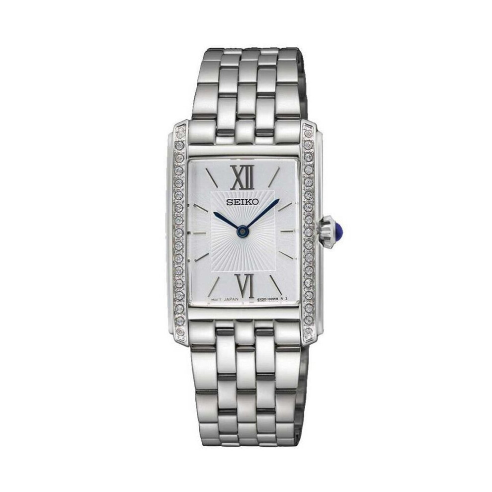 Seiko Swr091p1 Women's Quartz Watch, Silver Dial, Stainless Steel Bracelet