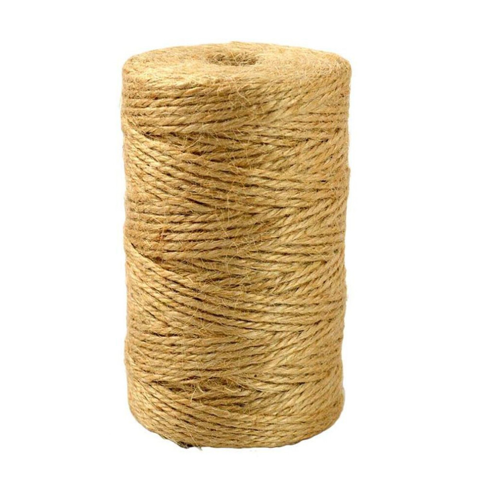 Jute Twine 100m Natural Sisal 2mm Wrap Wedding Decoration Crafts Twisted Rope String Cord Events