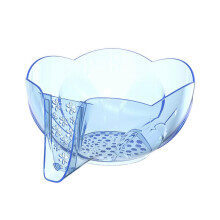 (bleu) Robot culinaire électrique compact, mini hachoir à viande et à ail portable de 250 ml avec port