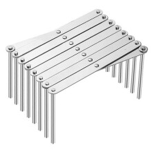 (A) Grille de cuisson en pierre de sel antiadhĂ©sive rĂ©sistante Ă la chaleur en fer robuste facile Ă