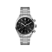 Tag Heuer Carrera Calibre Heuer 02 Cbn2010.ba0642 Men's Watch - Black Dial, Steel Bracelet