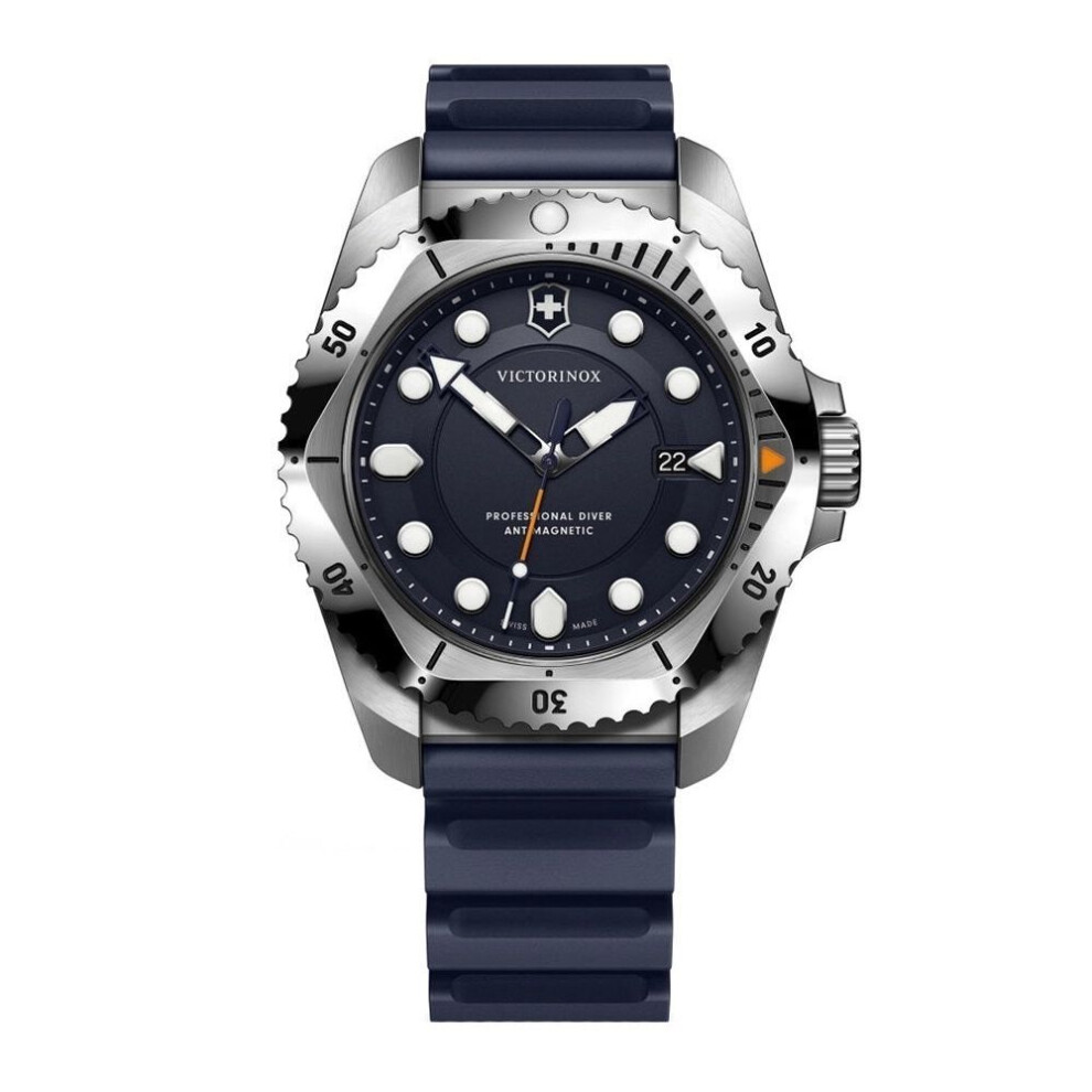 Victorinox Dive Pro Quartz Men's Watch V241991 – Blue Dial, Blue Rubber Strap