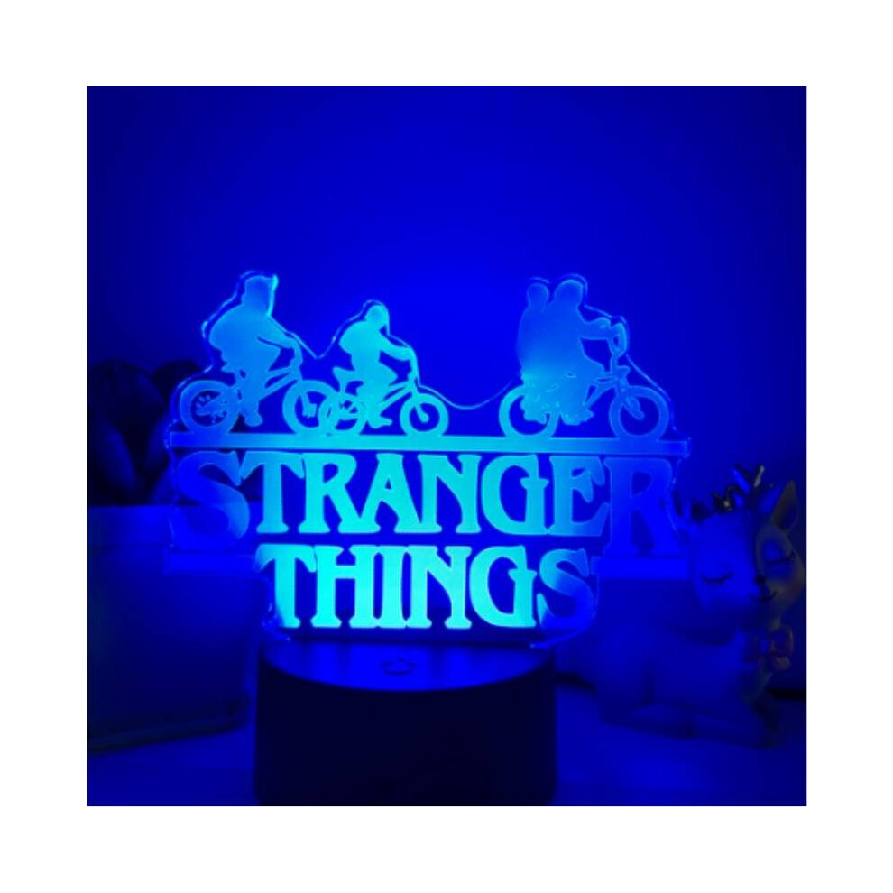 Stranger Night Things Illusion Lamp With 16 Color For Bedroom Decor Kids Light