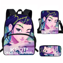 (Style 13) Kpop Demon Hunters Child School Backpack Set Breathable Fabric Primary Students