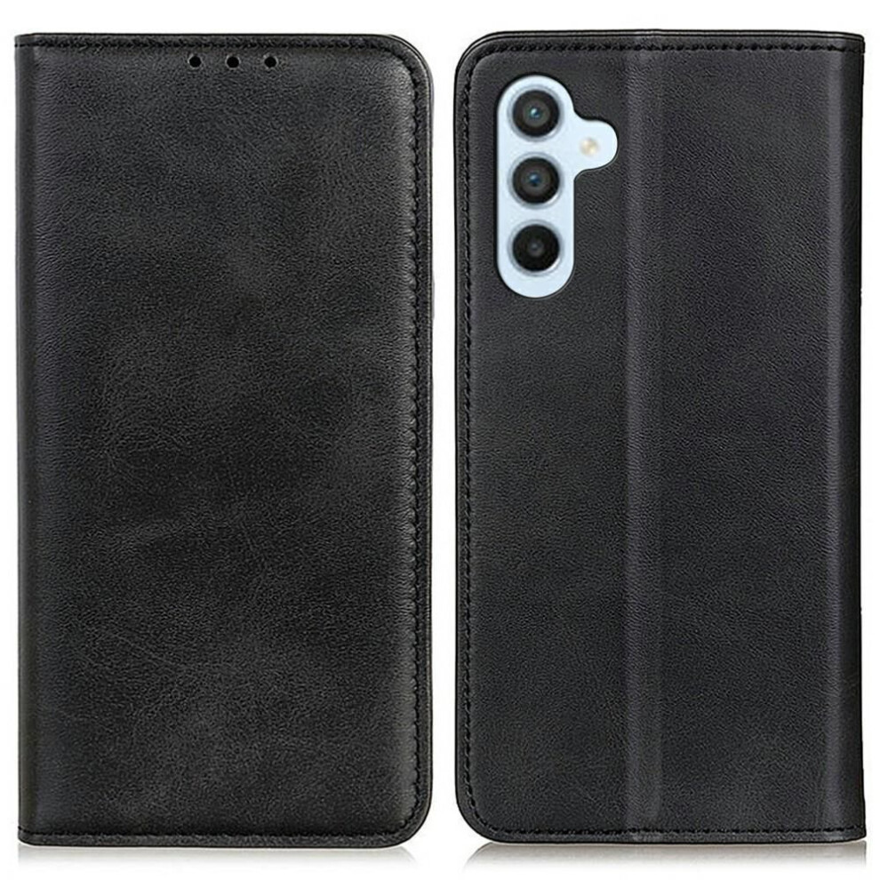 (as the picture, Black) For Samsung Galaxy A56 5g Case Split Leather Flip Wallet Phone Cover