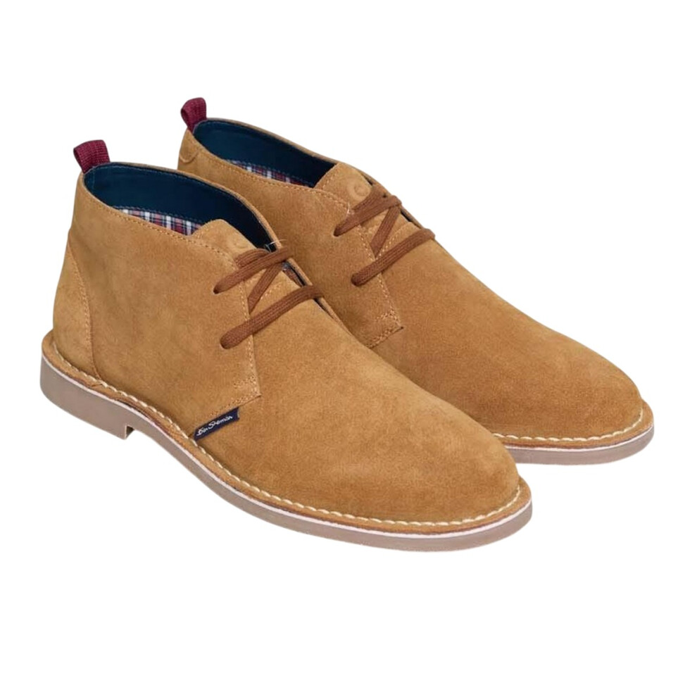 (11 UK, Tan) Ben Sherman Mens Hemmings Suede Desert Boots