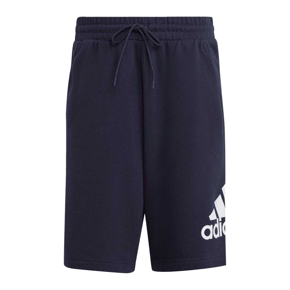 (4XL, Inkwell) Adidas Mens Essentials French Terry Big Logo Shorts