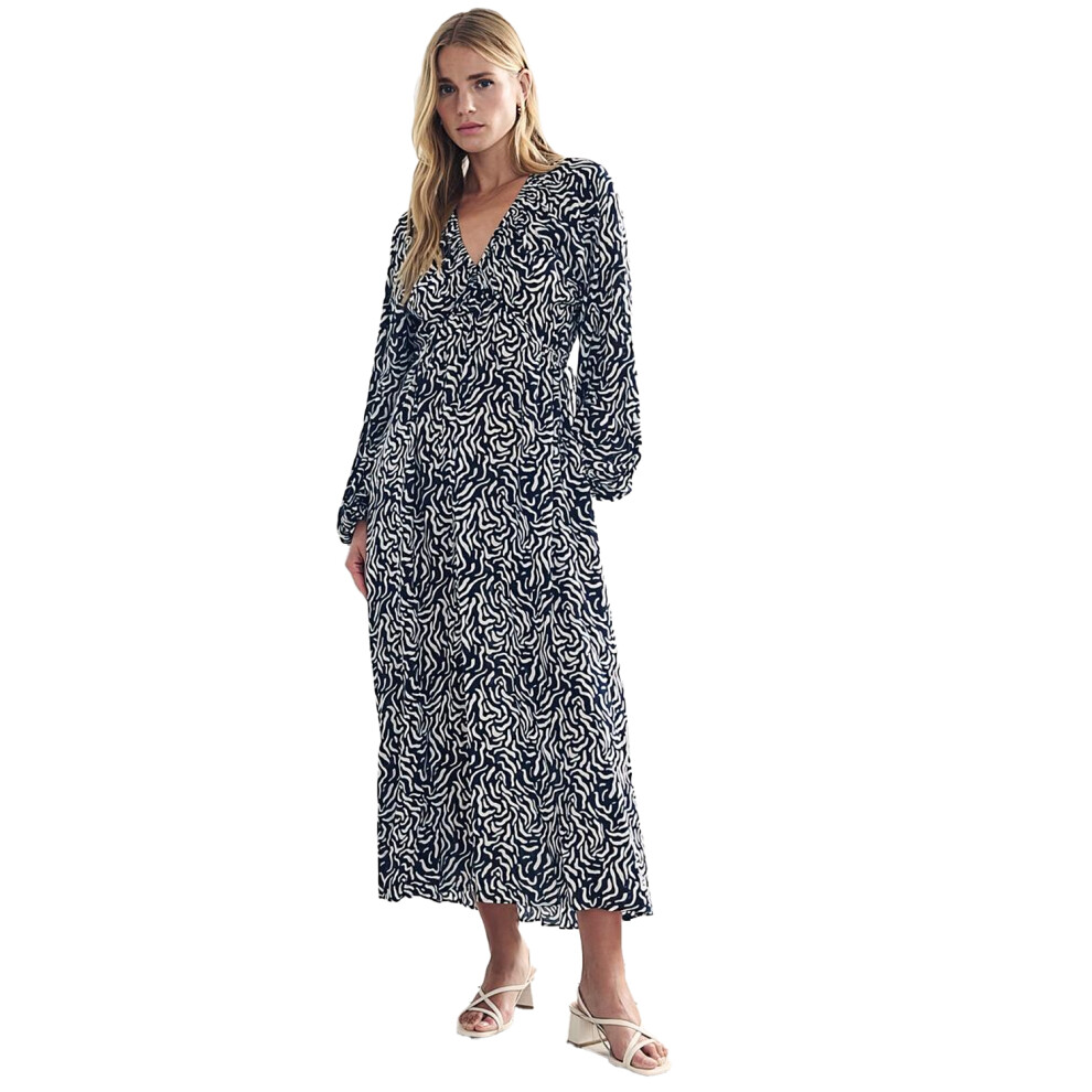 (10 UK, Black/White) Nobody's Child Womens/Ladies Sid Midaxi Dress-image-OPC-PHSNXZC-NEW