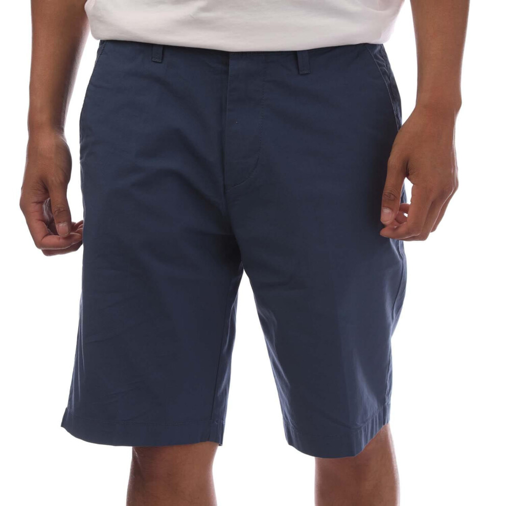 (32R, Dark Blue) Timberland Mens Topsfield Poplin Chino Shorts-image-OPC-PHSNWXR-NEW