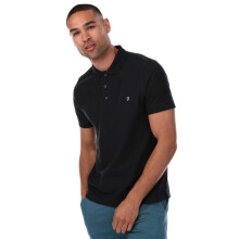 (XL, Navy) Farah Mens Cove Short-Sleeved Polo Shirt