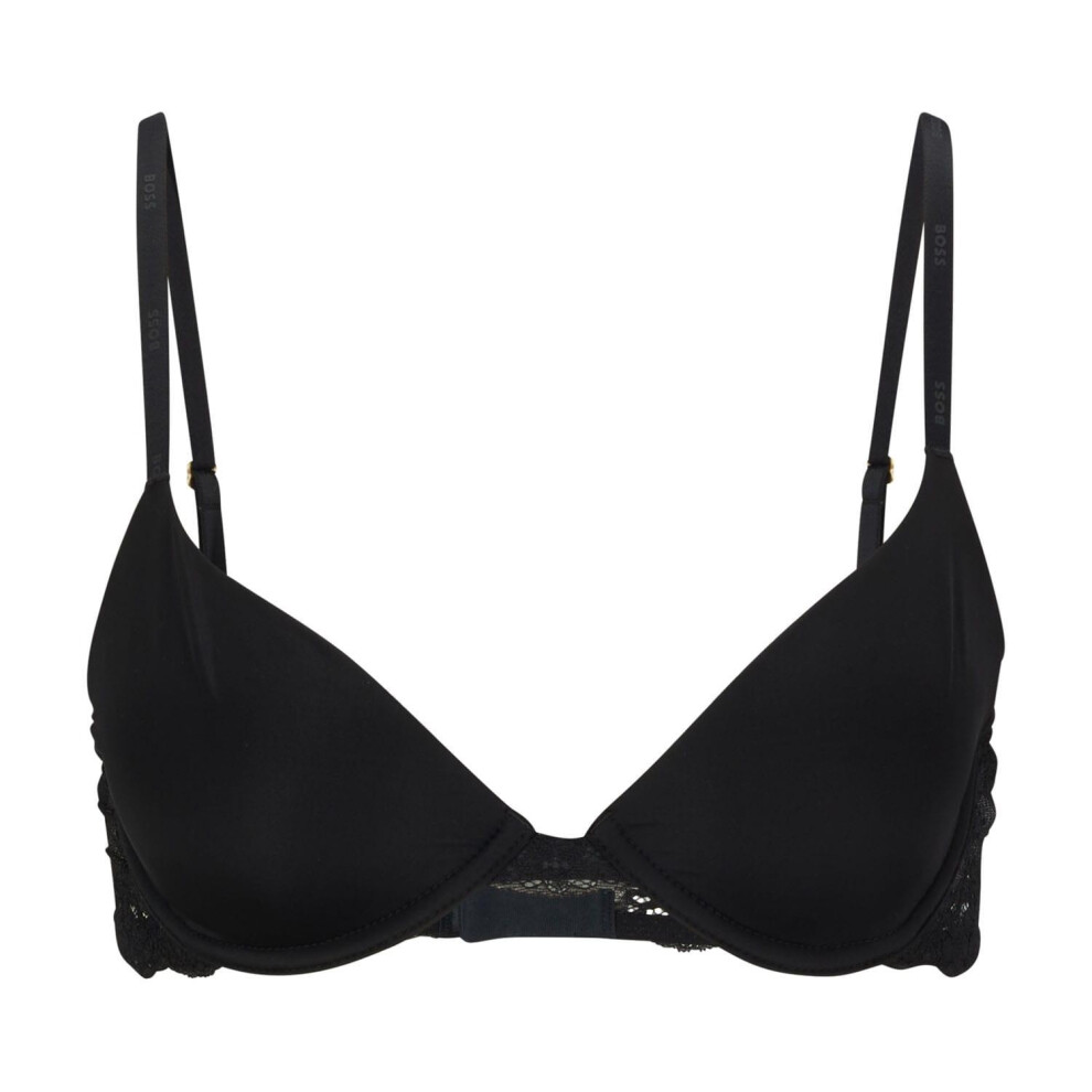 (34C, Black) Boss Womens/Ladies Lace Underwired Bra