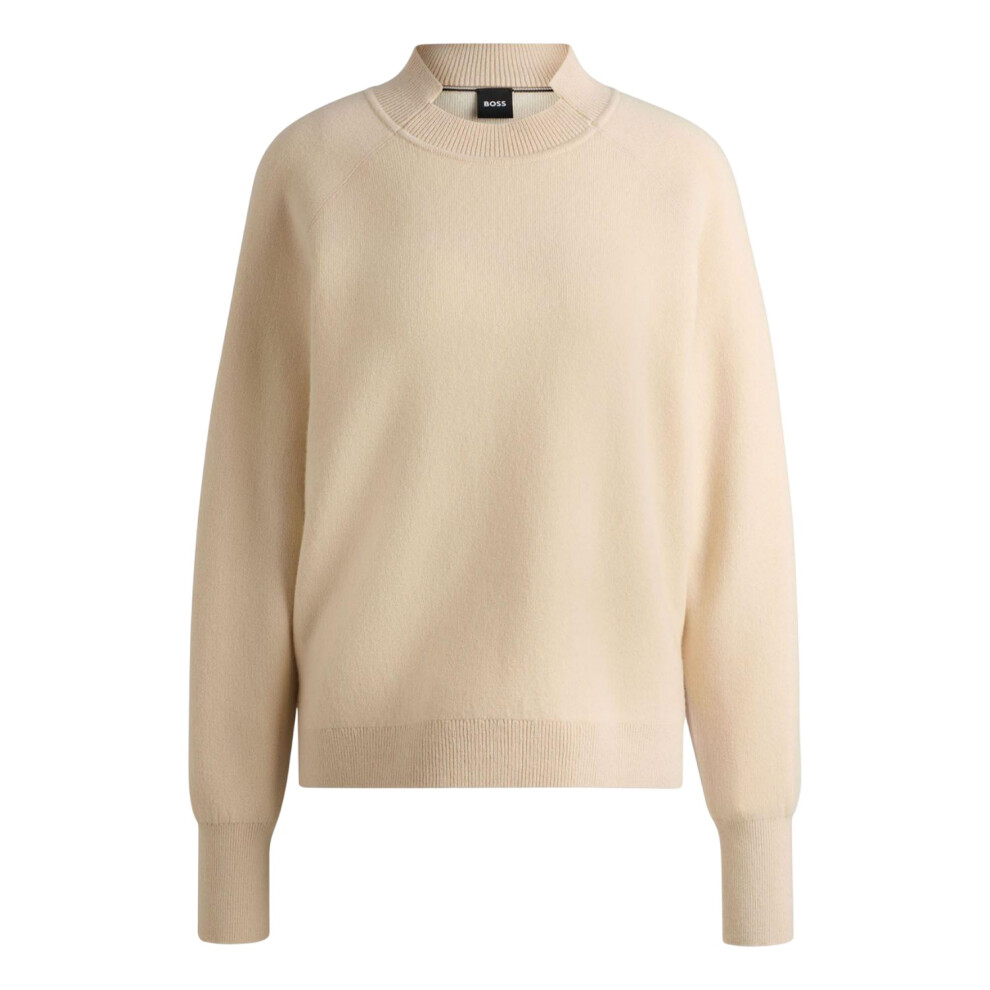 (S, Beige) Boss Womens/Ladies Fariola Knitted Jumper