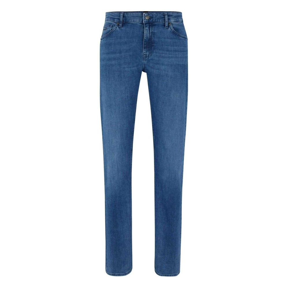 (33L, Blue) Boss Mens Maine Denim Regular Jeans