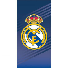 (One Size, Blue) Real Madrid CF Crest Beach Towel