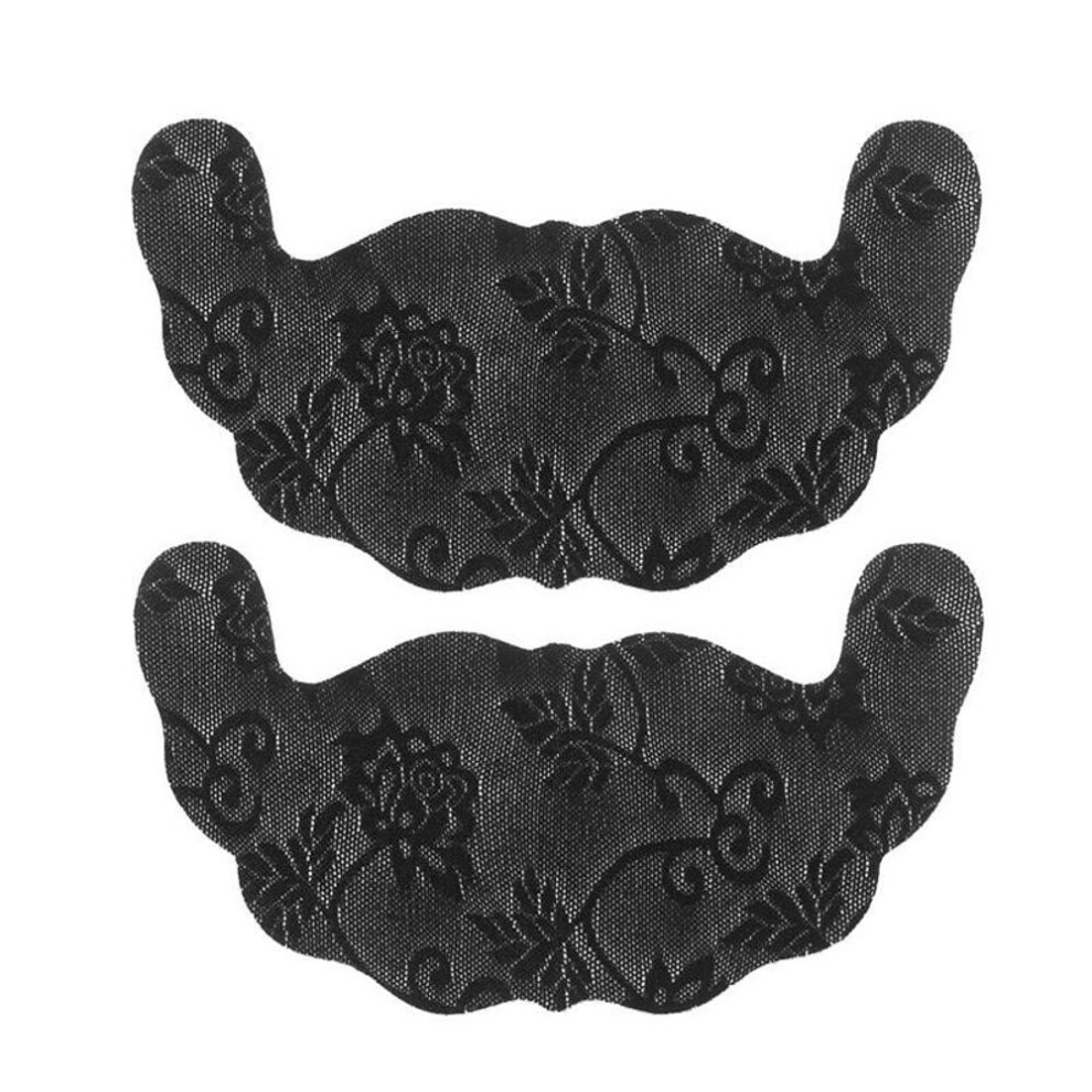 (black, B) Women Chest Stickers Bra Nipple Covers Reusable Breast Pad Lift Tape Overlays Nipple Stickers