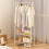 Living And Home 152CM Freestanding Metal Clothes Rail with Bottom Rack 1