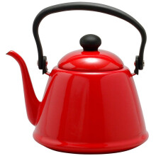 Noda Horo Drip Kettle 2l Enamel Gas Fire/ih Compatible Narrow Mouth Made In Japan Red Dk-200r