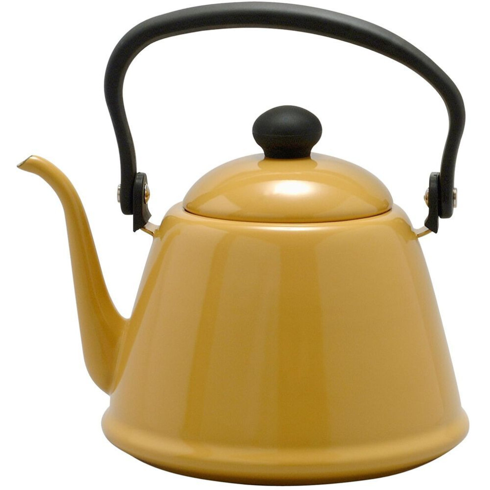 Noda Horo Drip Kettle 2l Enamel Gas Fire/ih Compatible Narrow Mouth Made In Japan Camel Dk-200ca