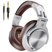 Oneodio Dj Wired Headphones Inline Microphone Monitor Headphones Sealed Two Hole Connection Instrument Practice Home Recording Dtm A71 Silver