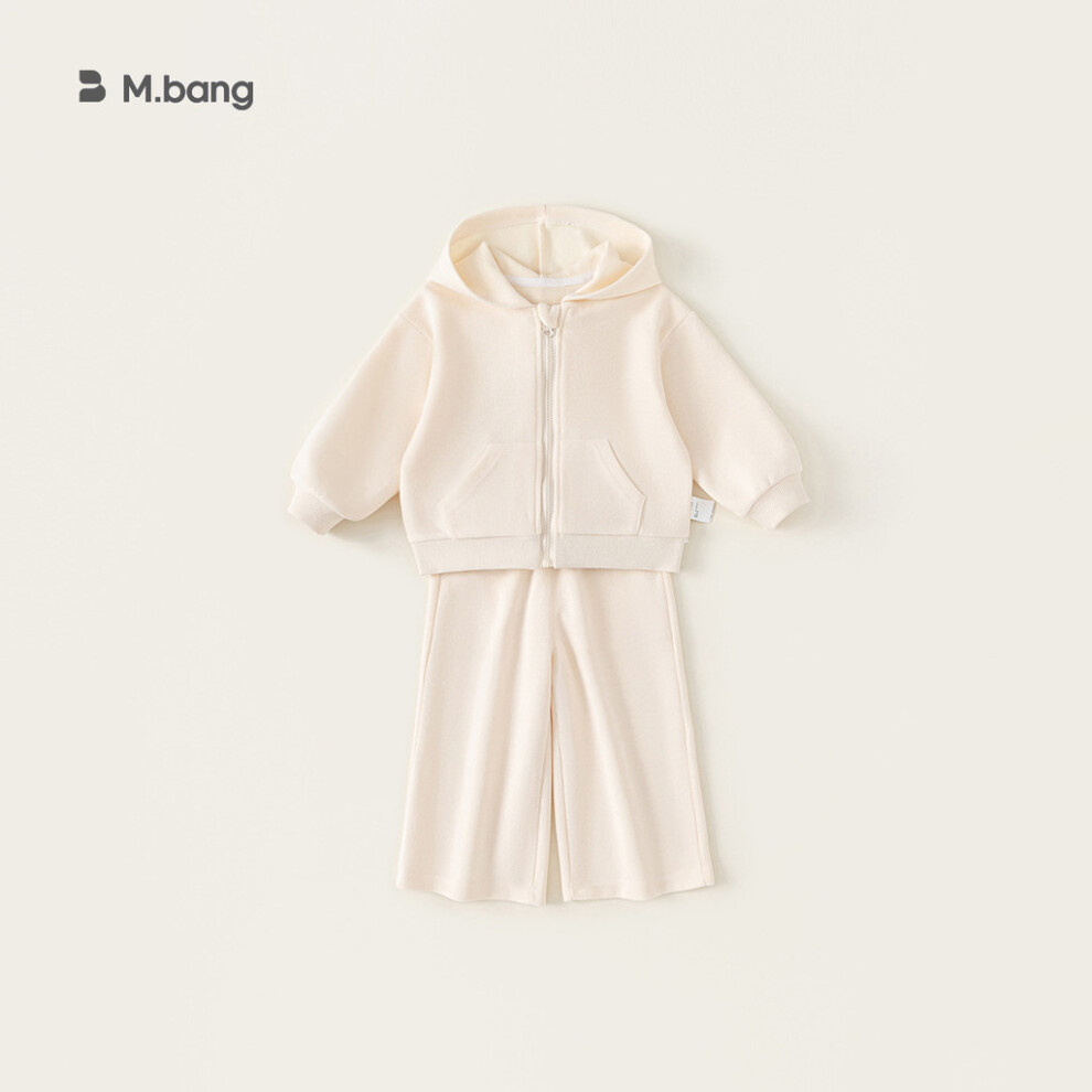(Apricot,110CM)Ensemble vêtements de sport unisexe pour enfants avec sweat à capuche à manches longues pour vêtements décontractés