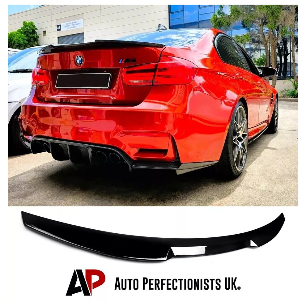 For Bmw 3 Series M3 F30 F80 Gloss Boot Spoiler M4 Style Lip Wing 11-19 Black 5061072662201