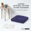 Homescapes (50 x 50 cm, Navy Blue) Cotton Plain Floor Cushion 3