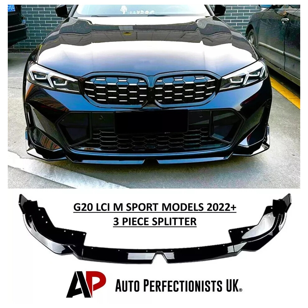 For Bmw 3 Series G20 G21 Front Splitter Spoiler Lip M Sport Kit 2022+ 5061072667671