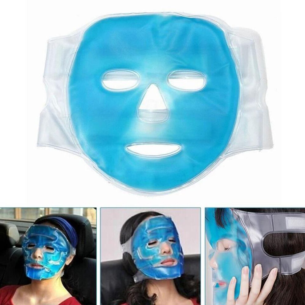 Face Cooling Mask Anti Wrinkle Sleep Mask Hot Cold Therapy Facial Care Tool Ice Gel Face Mask Ice Pack Cooling Relieve Fatigue