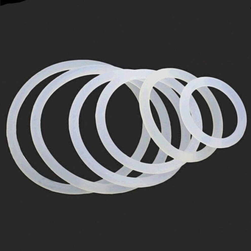 (3x18mm 25pcs) 5/25pcs Od10-48mm Cross Section 3mm White Silicon Rubber O-rings Seals Washer Food Grade