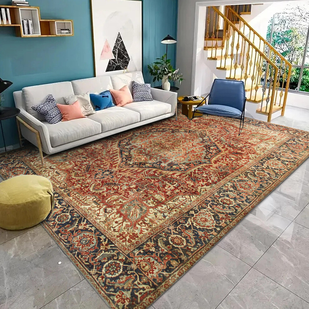 (240 x 320 cm (8 ft. x 10 ft. 6 in), Majestic) Traditional Non-Slip Rugs Extra Large Area Rug Luxury Modern Living Room Bedroom Carpets