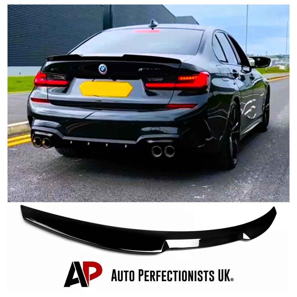 For Bmw 3 Series M3 G20 G80 Rear Boot Spoiler M4 Style Lip Wing 2018+ Black 5061072660870