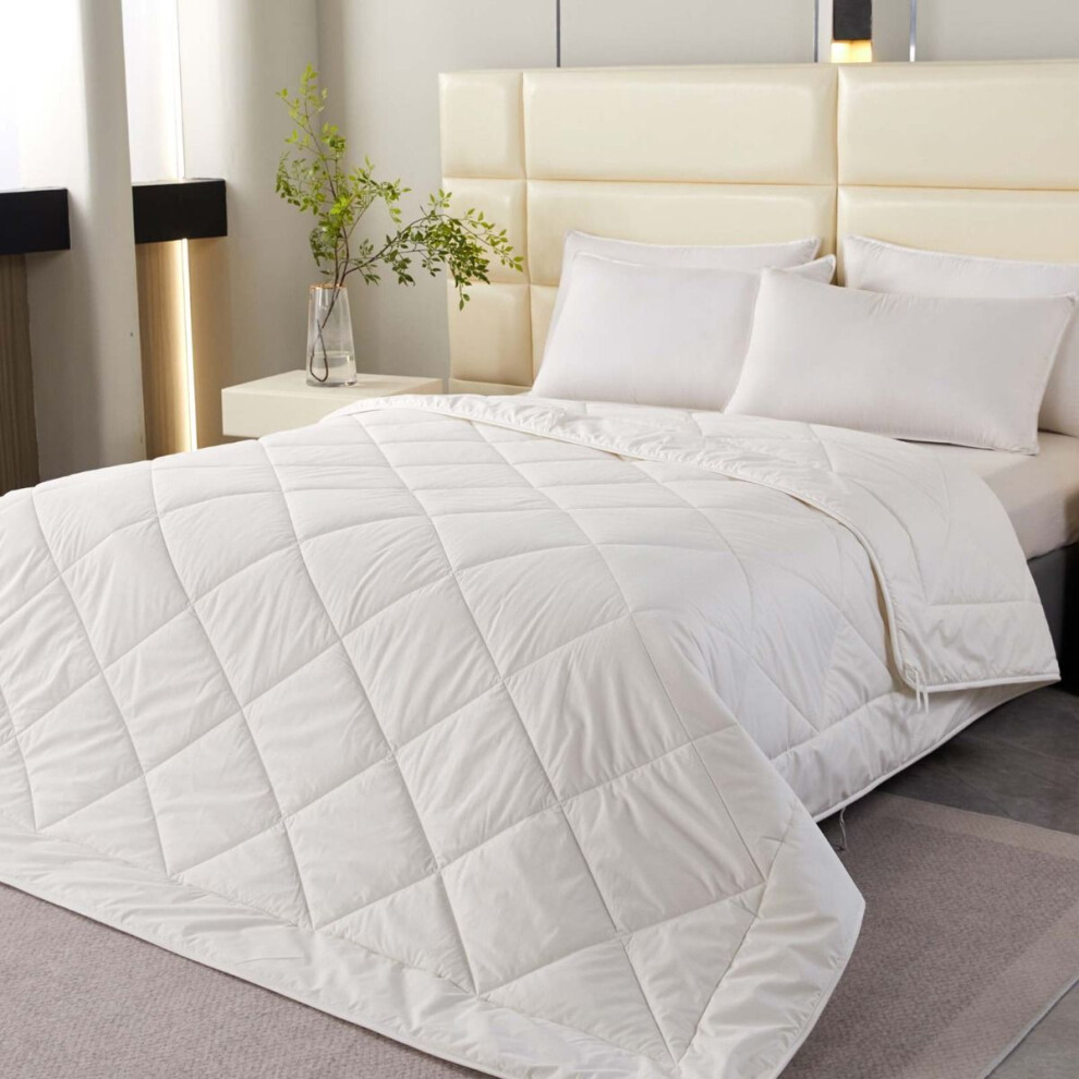 Homescapes (Double (200 X 200 Cm)) Premium Heavy Wool Duvet - Warm & Washable