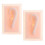 (As show, One size) 2Pcs Lifesize Silicone Human Left Acupuncture Ear Model  Study Kit 4