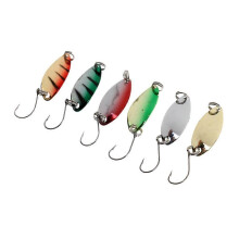 (As show, One size) 6pcs Fly Fishing Sequins Lure Bait Set for Perch Herring Topwater Fishing