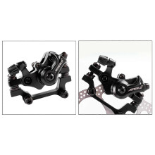 (Red F160 R140, One size) Bike Mechanical Disc Brake Calipers Universal Solid Aluminium Alloy Bicycle Front Rear Brake Caliper Component Accessories - Red F160 R140