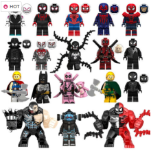 18PCS Spider Man Venom Marvel Minifigures Kids Toys Fit Lego