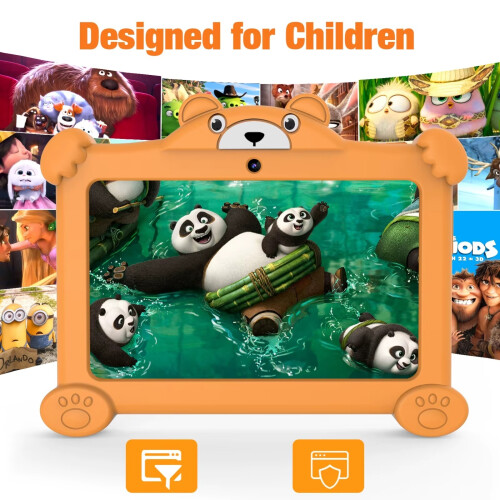 7" Kids Tablet with Case, 2+32GB, Learning, Gaming, Bluetooth 1