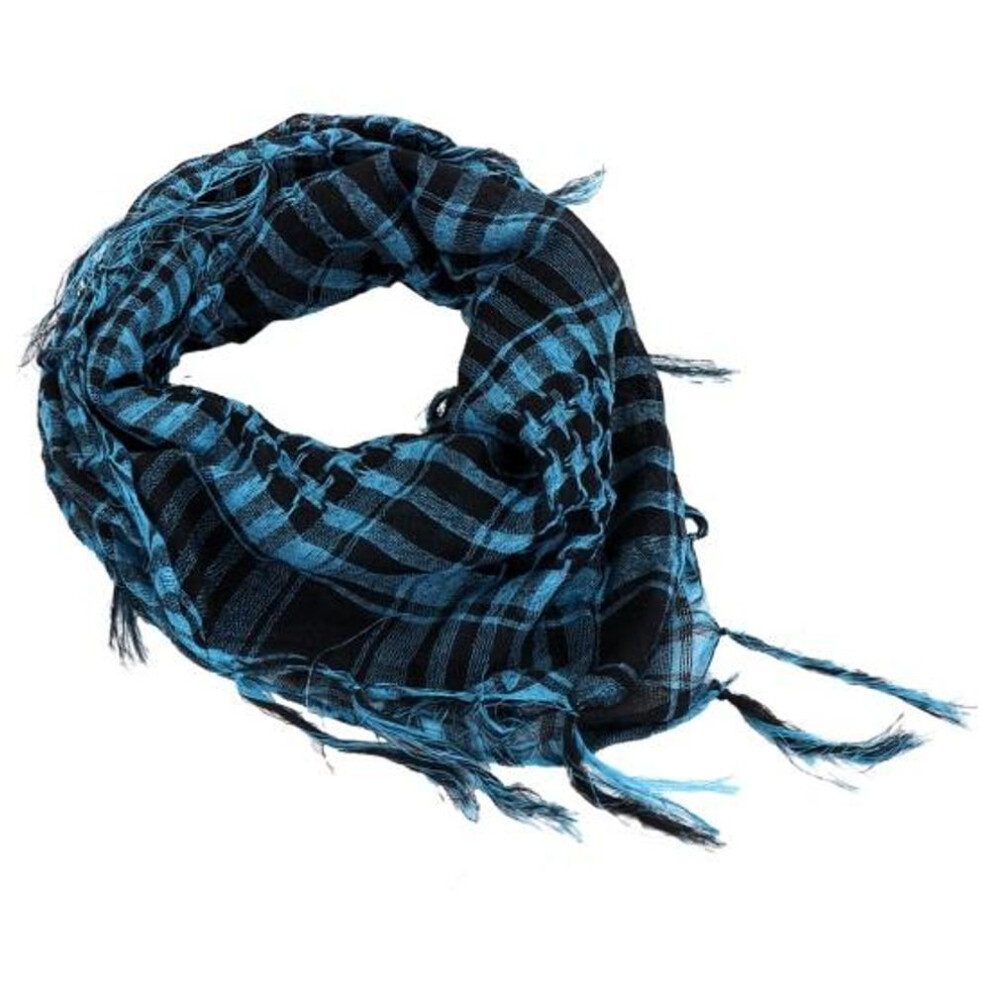 (Blue) Fall Winter Scarf Unsiex Windproof Soft Breathable Soft Outdoor Hiking Desert Scarf Headshawl Tassel Men Women Bandana Scarf