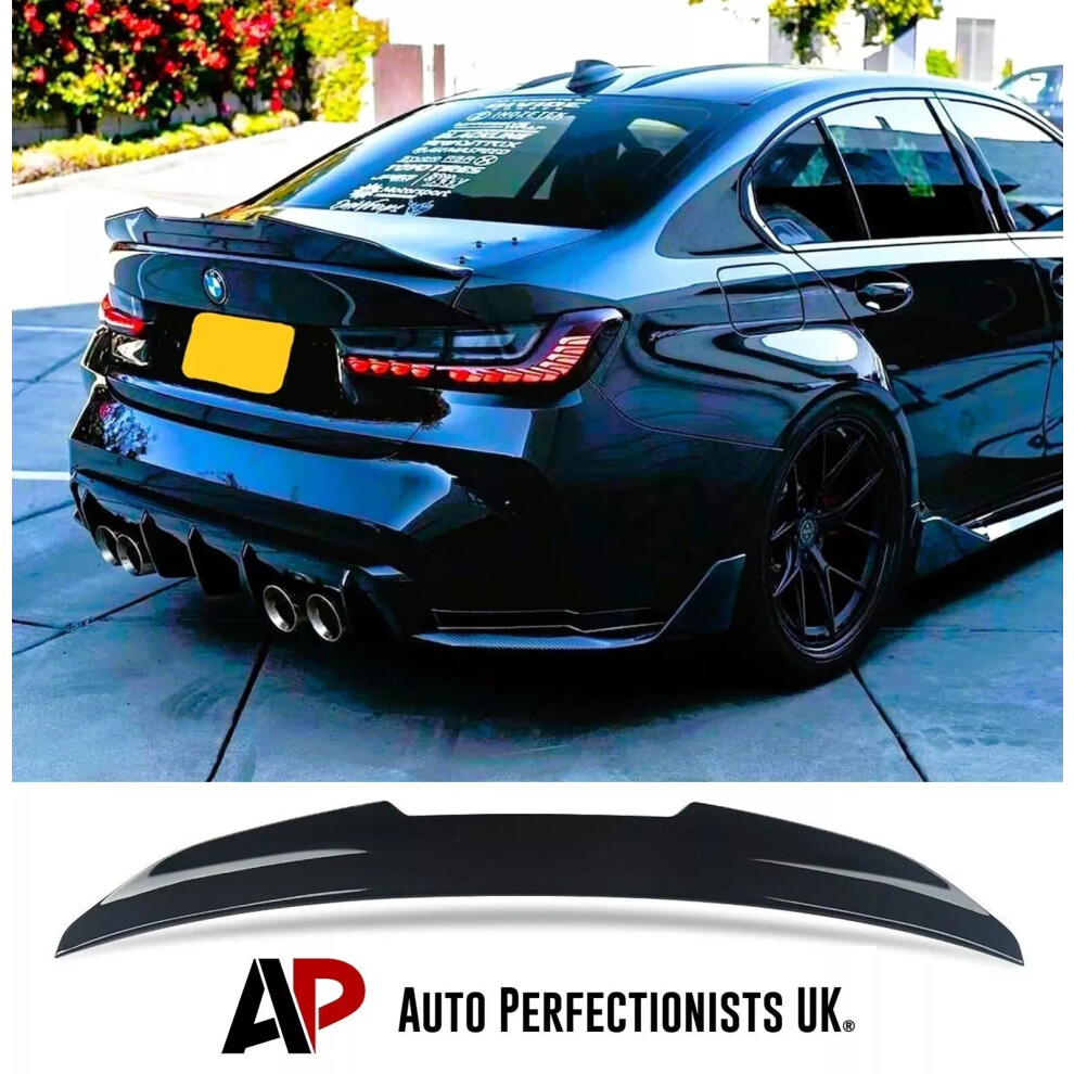 For Bmw 3 Series M3 G20 G80 Rear High Kick Psm Ducktail Boot Spoiler Black 5061072660276