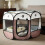 Multi-Pet Octagonal Playpen with Mesh Ventilation(Grey,Medium size） 10