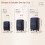 (Navy, K2392L NY 28 SUITCASE) British Traveller Hard Shell Suitcase 8