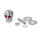 (As show, One size) Motorcycle Frame Bolts Skull License 5