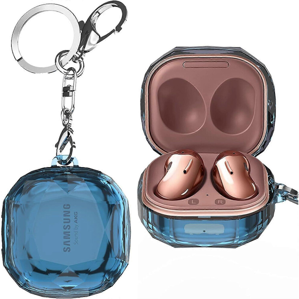 (As show, One size) Compatible with Samsung Galaxy Buds 2 Case 2021/Samsung Galaxy Buds Pro Case 2021 / Samsung Galaxy Buds Live 2020 Case Cover Cryst-image-OPC-PHSQN86-NEW