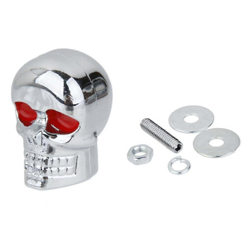 (As show, One size) Motorcycle Frame Bolts Skull License 2