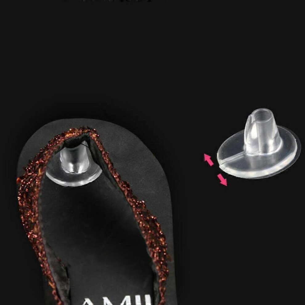 Kikidex (As Show, One Size) 5 Pairs Transparent Silicone Gel Flop Toe Protectors