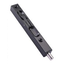 (Silver, One size) Stainless Steel Flush  10inch Door Latch  Lock for Wooden Doors - Silver, as described