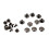 (As show, One size) 10 Sets Binding Posts Chicago Rivets Interscrew Scrapbooking Bookbinding 5