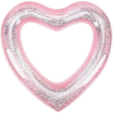 (As show, One size) Love Swimming Ring-Sequin Powder 120CMcourtyard garden