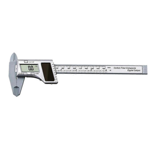 (As show, One size) 0-150mm Solar Powered Plastic Electronic Vernier Caliper W/ Digital Display 2