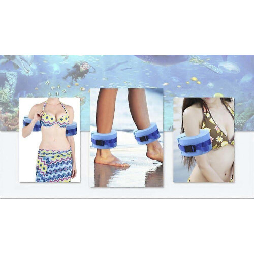 (As show, One size) 2pcs swimming arm float bluecourtyard garden 1